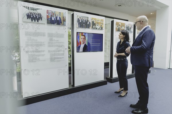 (L-R) Annalena Bärbock (Alliance 90/The Greens), Federal Foreign Minister, and Tomas Heidar,