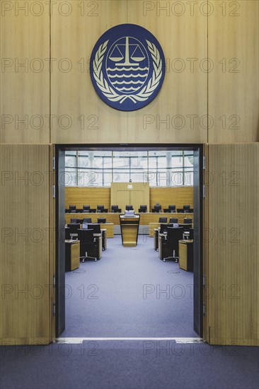 Courtroom at the International Tribunal for the Law of the Sea, photographed in Hamburg, 26 July