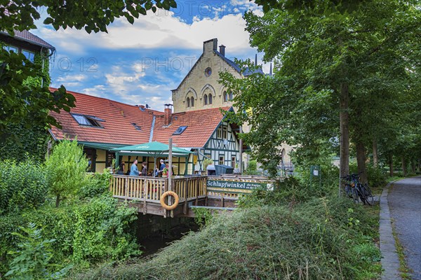 Bleichgraben in Meiningen, Thuringia, Germany, Europe