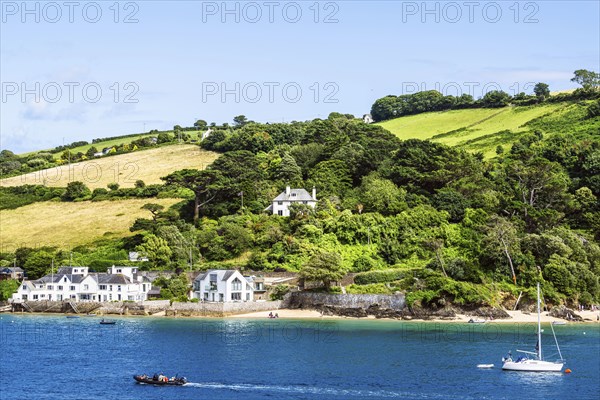 Boats and Yachts on Kingsbridge Estuary in Salcombe and Mill Bay, Batson Creek, Southpool Creek,