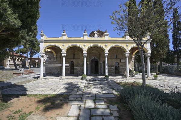 Vlatades Monastery, historic Byzantine temple in the upper town of Thessaloniki, Greece, UNESCO