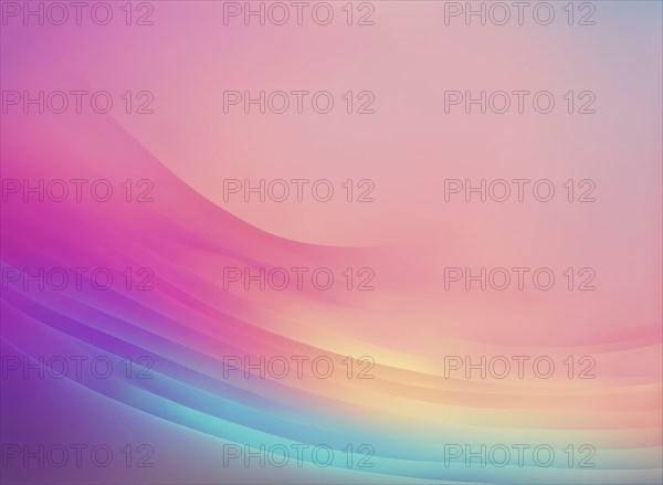 Pastel gradient abstract art with soft pink, blue, and subtle yellow hues, creating a calming
