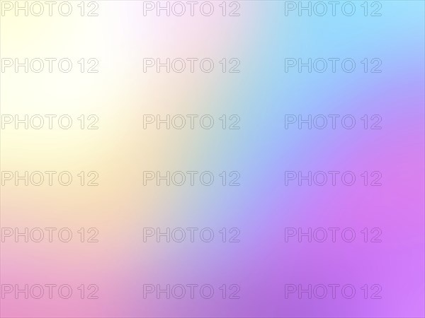 An abstract gradient with a blend of pastel yellow, pink, purple, and blue creating a smooth and