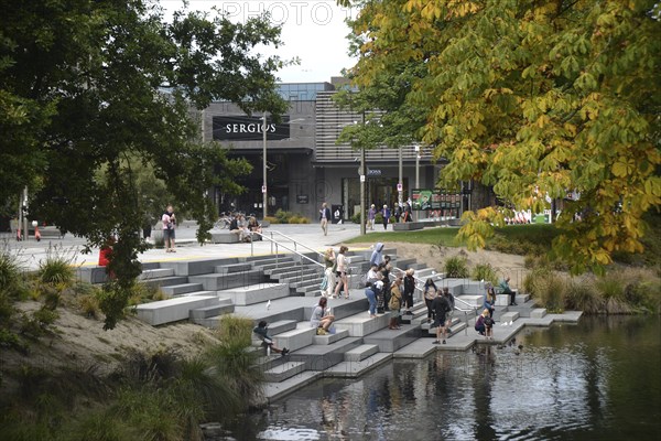 CHRISTCHURCH, NEW ZEALAND, FEBRUARY 24, 2022: An inner city block takes on a new look from the