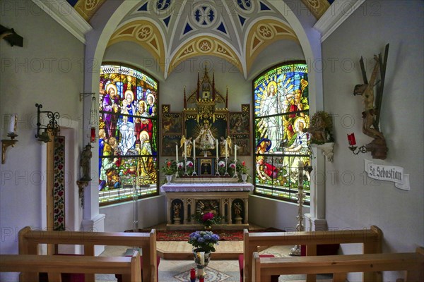 Maria Schnee Chapel in Pfundser Schey, Pfunds, Tyrolean Oberland, Austria, Europe