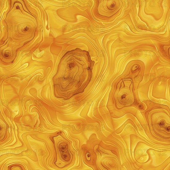 Osage Orange wood seamless pattern, bright yellow-orange wooden texture AI generated