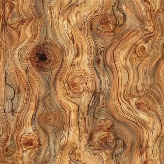 Elm wood seamless pattern, wooden texture AI generated