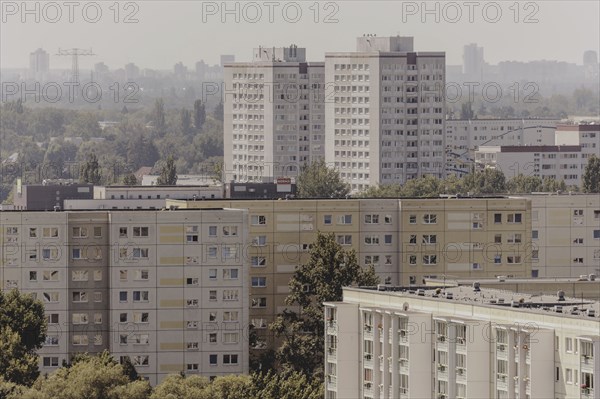 Blocks of flats, photographed in Berlin, 07/08/2024