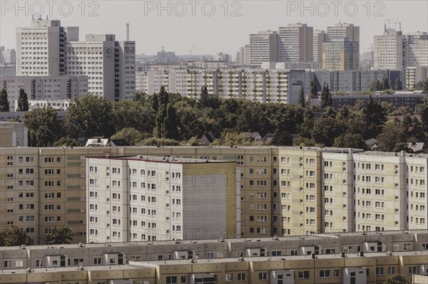 Blocks of flats, photographed in Berlin, 07/08/2024