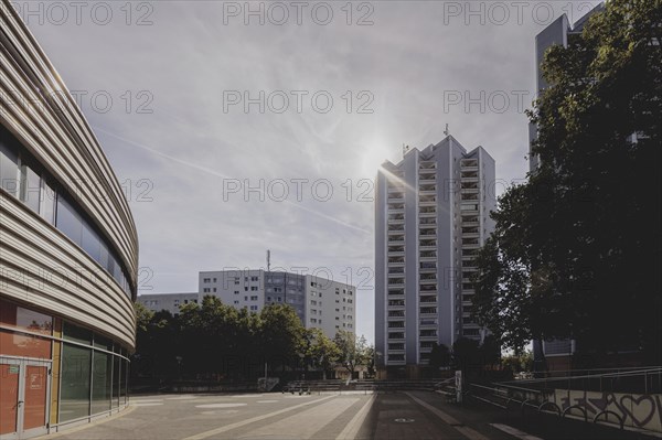 Block of flats, photographed in Berlin, 07/08/2024
