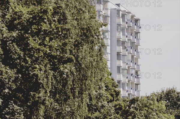Blocks of flats in Marzahn, photographed in Berlin, 07/08/2024