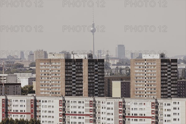 Blocks of flats, photographed in Berlin, 07/08/2024