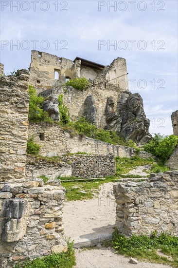 Dürnstein castle ruins in spring, Austria, Europe