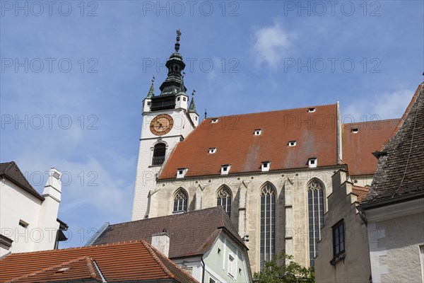 Church ('Piaristenkirche Unsere liebe Frau') in the historic old town of Krems an der Donau,