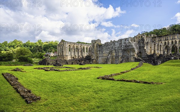 Rievaulx Abbey, North York Moors National Park, North Yorkshire, England, UK