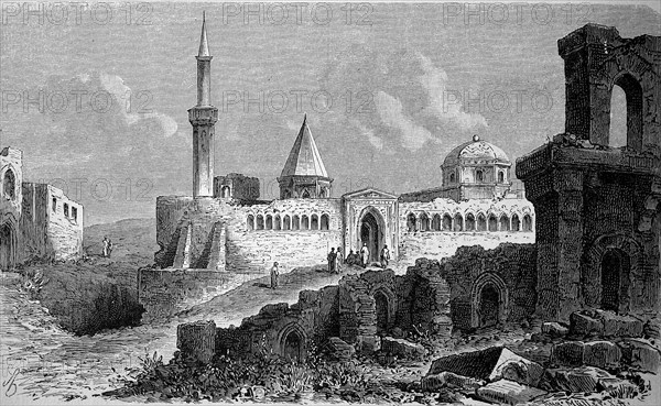 Monuments from the Seljuk period in Konya, Konia, Turkey, in 1881, Historical, digital reproduction