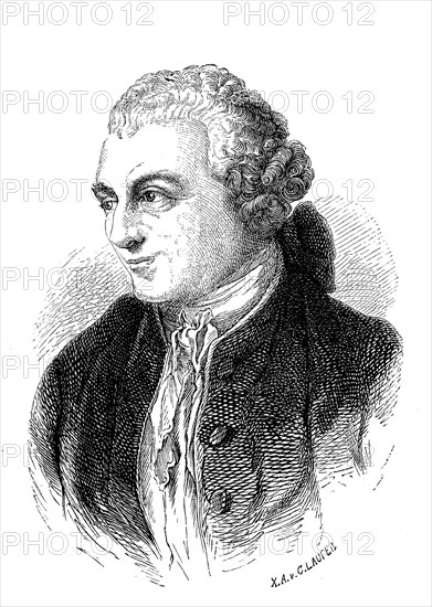 Friedrich von Hagedor, 23 April 1708, 28 October 1754, a German poet of the Rococo period,