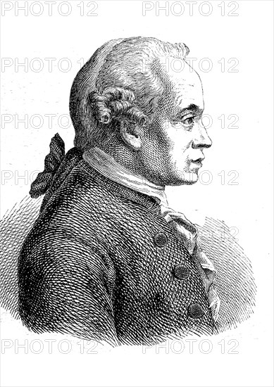 Immanuel Kant, 22 April 1724, 12 February 1804, a German philosopher of the Enlightenment,