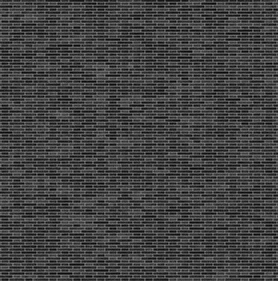 A uniform black and gray brick wall pattern, showing a regular texture of rectangular bricks