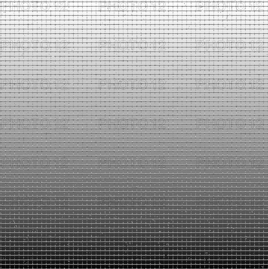An abstract black and white pixel art with a gradient effect, featuring a grid pattern that