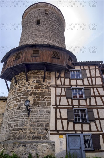 Thieves' Tower, Upper Town Wall, Isny, Baden-Württemberg, Germany, Europe