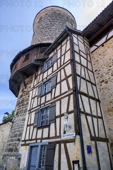 Thieves' Tower, Upper Town Wall, Isny, Baden-Württemberg, Germany, Europe