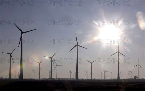 Nauen, 30.10.2009, wind farm, wind turbines, Nauen, Germany, Europe