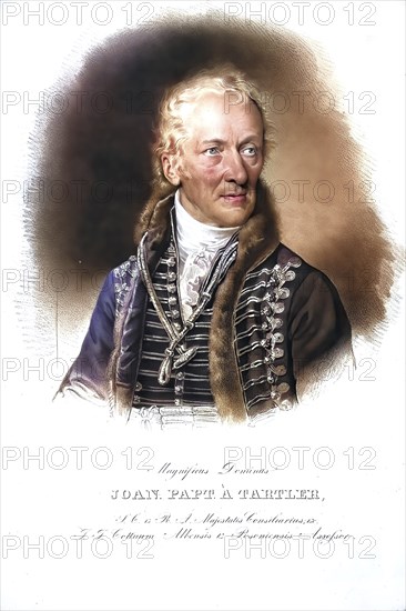 Johann Baptist Tartler, 1753, 1825, Comes of the Transylvanian Nation, Historical, digitally