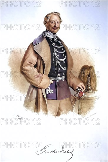 Franz Reichardt (1801-1890), Colonel, Commander of the 3rd Gendarmerie Regiment, Historical,