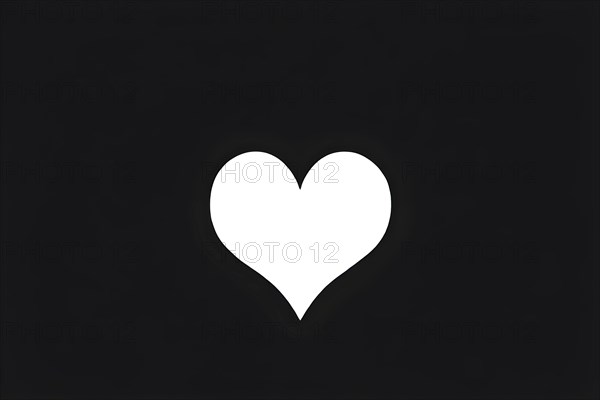 Abstract minimalist love themed wallpaper illustration, AI generated