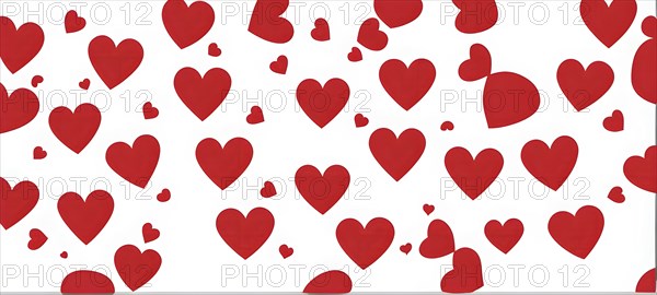 Abstract minimalist love themed wallpaper illustration, AI generated