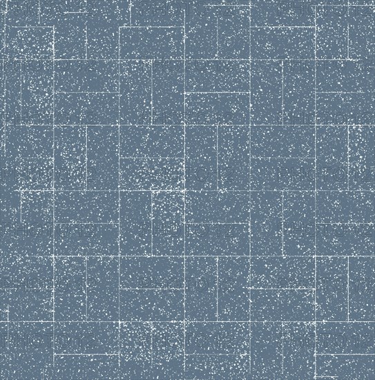Abstract blue background with a distressed grid pattern and white lines creating a textured