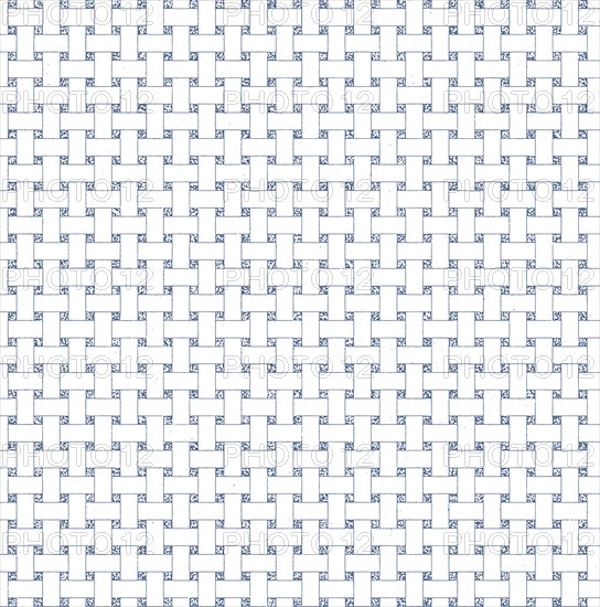Interwoven blue and white checkered pattern creating a geometric and repetitive design
