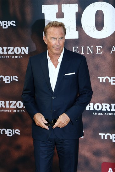 Kevin Costner at the German premiere of Horizont at the Zoo Palast in Berlin on 4 August 2024