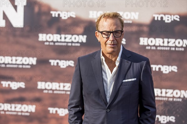 Kevin Costner at the premiere of Horizon in Berlin's Zoo Palast on 04/08/2024