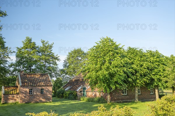 Altes Fehnhaus, Museum, Heitens Haus, Moormerland, East Frisia, Lower Saxony, Germany, Europe
