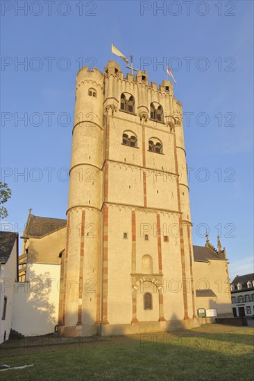 Gothic collegiate church of St Martin and St Severus, Münstermaifeld, Moseleifel, Eifel,