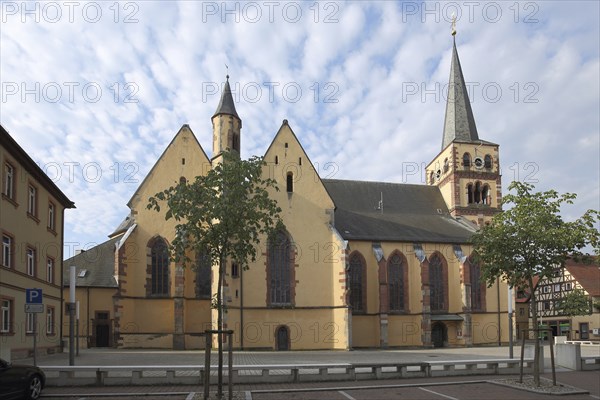 Late Romanesque St Andrew's Church, Karlstadt, Lower Franconia, Franconia, Bavaria, Germany, Europe