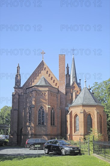 Neo-Gothic St Augustine of Canterbury or English church built 1863-1865, Saint, Anglican,