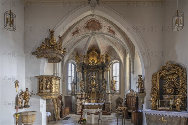 Chancel of the parish church Mariae Heimsuchung 15th century, baroqueised in the 18th century,