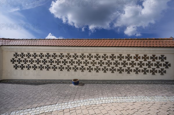 Wall with commemorative plaques of the fallen in the Second World War, Bühl, Middle Franconia,