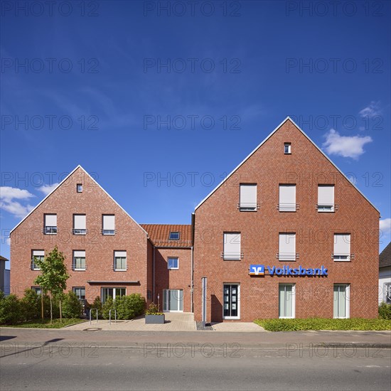 Branch of Volksbank Nottuln eG in the Appelhülsen district, Nottuln, Münsterland, Coesfeld