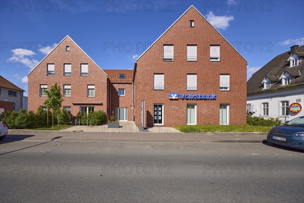 Branch of Volksbank Nottuln eG in the Appelhülsen district, Nottuln, Münsterland, Coesfeld