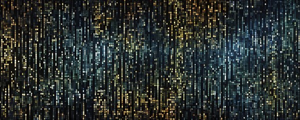 Cyber technology mosaic wallpaper illustration in digital art, AI generated