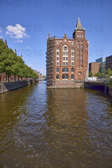 Holländischbrookfleet nit Speicherhaus, Speicherstadt, Free and Hanseatic City of Hamburg,