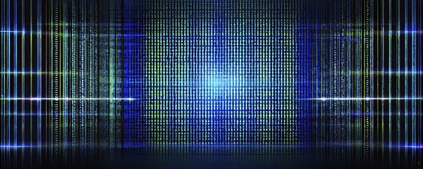 Cyber technology mosaic wallpaper illustration in digital art, AI generated