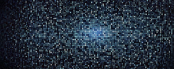 Cyber technology mosaic wallpaper illustration in digital art, AI generated