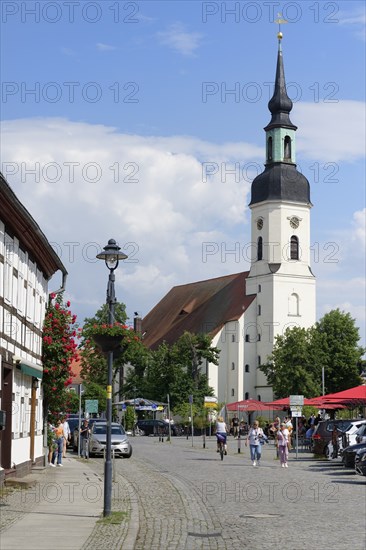 Church in Lubbenau, Spreewald, Brandenburg, Germany, Europe