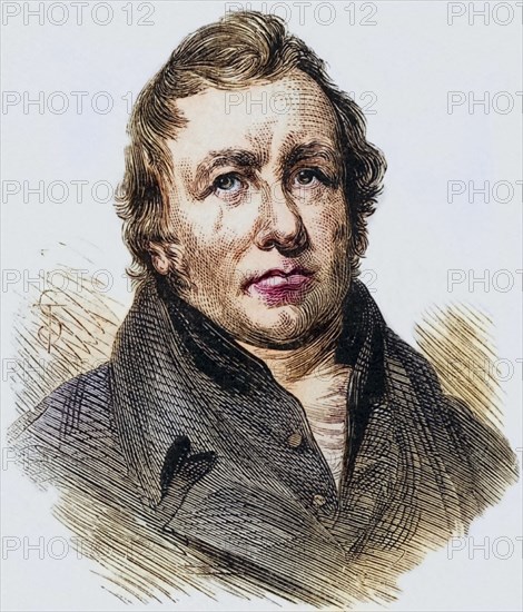 John Playfair (1748-1819), mathematician and geologist, born in Benvie, Argyll, Scotland. From The