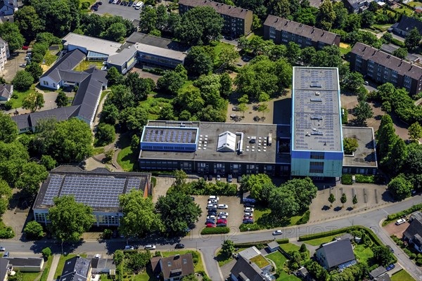 Willy-Brandt-Realschule am Ernst-Reuter-Platz in Herten, Ruhr area, North Rhine-Westphalia,